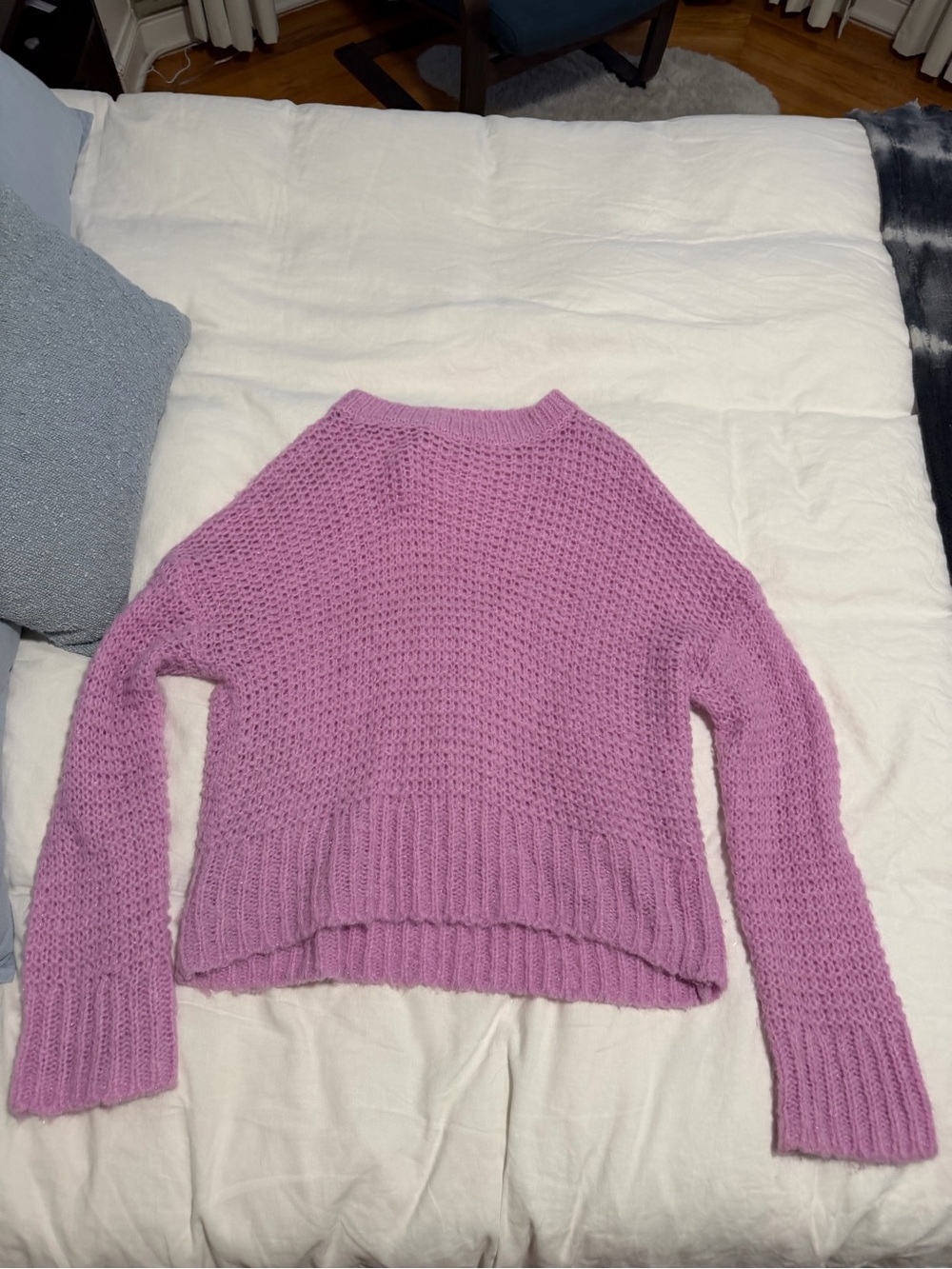 Cozy Lavender Pink Crewneck Sweater